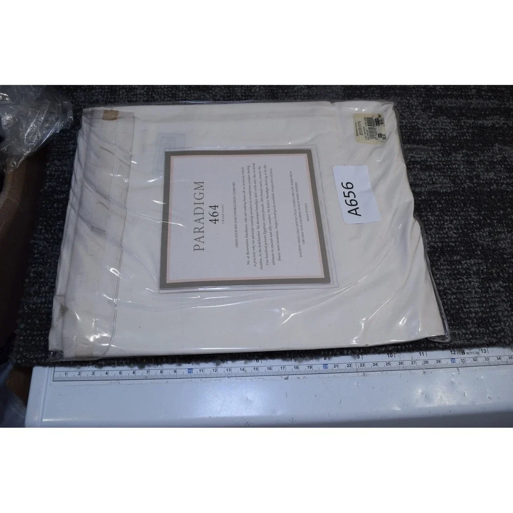 NEW Restoration Hardware RH Paradigm 464 White EURO Sham Pillowcase Italy